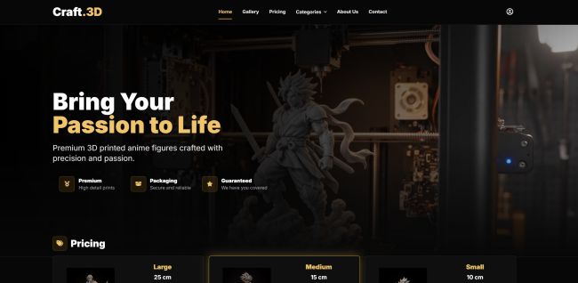 Visuel branding og webshop til 3D-figurer